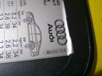 фото thumb №7, Кришка заливання пального audi a4 b6 8e0010168g код lak: lx7z nr73