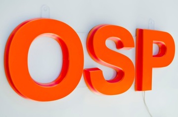Буквы OSP со светодиодной подсветкой с использованием технологии 3D-печати