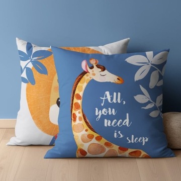 ДЕТСКАЯ НАВУШКА JASIEK BLUE 40х40 psba0023a LION GIRAFFE