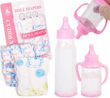 BABY DOLL Малыш говорит и поет, 45 см, набор сосок-пустышек Pampers Bottles