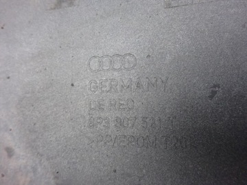 AUDI A3 S3 8P 8P3 3D СПОЙЛЕР ДИФФУЗОР БАМПЕРА ЮБКА ЗАДНЯЯ 8P3807521T