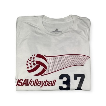 Мужская белая футболка ADIDAS VOLLEYBALL S 37