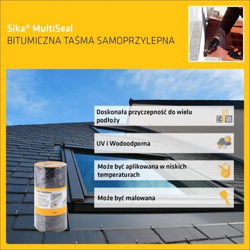 ЛЕНТА БИТУМАЛЬНАЯ РЕМОНТНАЯ SIKA MULTISEAL 300MM X 10MB СЕРАЯ