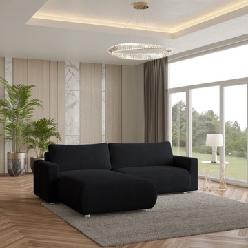 Роскошный угловой диван TURIN Comfort SLEEPING FUNCTION букла WAVE SPRING