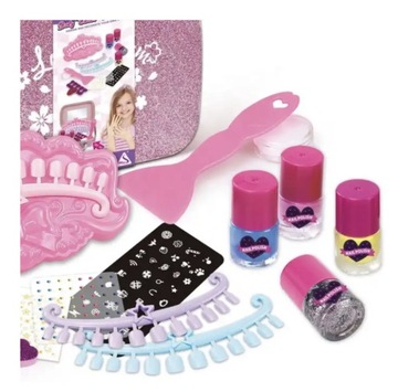 KUFEREK KOSMETYKÓW ZESTAW DO MANICURE PAZNOKCI XXL