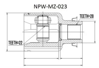 фото thumb №2, Шарнир внутренний mazda mx3 mx-3 91-
