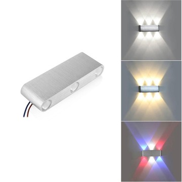 Алюминиевый светодиодный настенный светильник мощностью 6 Вт Up Down Illumination