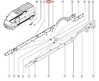 фото thumb №3, Молдинг боковая renault master iii movano правая oryg