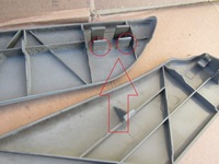 фото thumb №8, 18 mercedes w124 защита пластик сиденья пассажира правые перед серый цвет