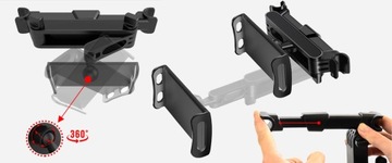 СТАБИЛЬНЫЙ автомобильный держатель на подголовник 360° для ТЕЛЕФОНА, ПЛАНШЕТА