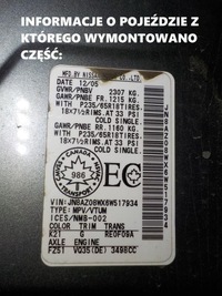 фото thumb №8, Модуль подушок подушка безпеки nissan murano z50 98820cc20a