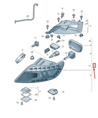фото thumb №1, Audi q7 4l передня частина left фара lhd 4l0941029ac
