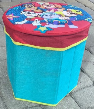 POJEMNIK KOSZ NA ZABAWKI ORGANIZER PUDEŁKO PUFA OLDMAN PSI PATROL 28x28x27
