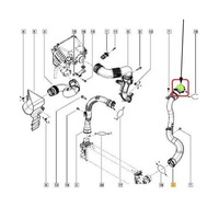 фото thumb №2, Шланг труба wąż турбіни vivaro trafic 1.6 cdti
