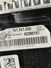 Vw touareg 3 рестайлинг  24- левый  led drl решетка перед под фара оригинал хром Киев, фото thumb