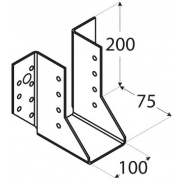 СОЕДИНИТЕЛЬ КРОНШТЕЙНА БАЛКИ WB32 100x200 СЕРТИФИКАТ