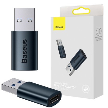 АДАПТЕР BASEUS АДАПТЕР OTG ПЕРЕДАЧА ДАННЫХ ЗАРЯДКА USB-C на USB-A