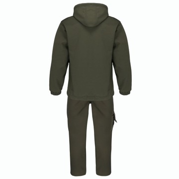 Весенний комплект КУРТКА + БРЮКИ ОЛИВКОВЫЙ Softshell ECO водостойкий ПОЛЬСКИЙ