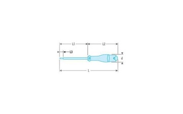 AT5.5X125VE - ОТВЕРТКА ИЗОЛИРОВАННАЯ, 1000 В, ДЛЯ ВИНТОВ СО ШПОМ, 5,5X125MM