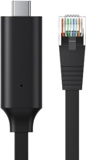 КОНСОЛЬНЫЙ КАБЕЛЬ USB-C RJ45 ДЛЯ УСТРОЙСТВ CISCO 3 м ПЛОСКИЙ ДЛИННЫЙ FTDI