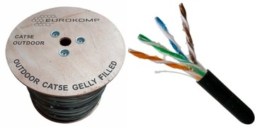 КАБЕЛЬ UTP для улицы GEL RJ45 витая пара 10 м ЗАЗЕМЛЕНИЕ