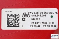 фото thumb №11, Audi a8 s8 лампы led задняя 4h0945093 4h0945094 4h0945095 4h0945096 лампа задний