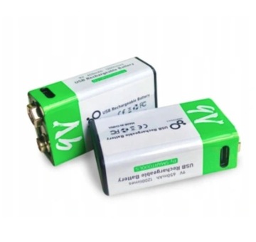 АККУМУЛЯТОР SMARTOOOLS АККУМУЛЯТОР 9В 650мАч USB-C 2ШТ.