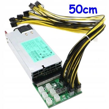 Кабель PCI-E GPU с 6-контактным разъемом «папа» на 6+2-контактный разъем Riser