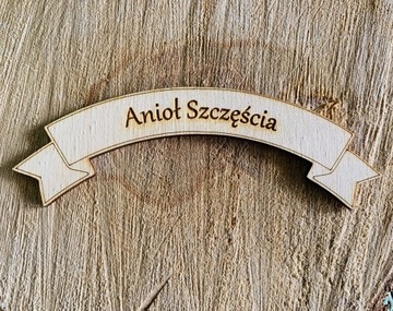 Tabliczka z napisem Anioł Szczęścia grawer 15 cm