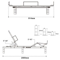 Каркас кровати массажный и регулируемый 90x200 Dozee