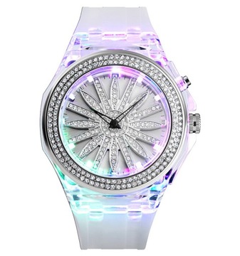 SKMEI LED вращающиеся женские часы zz1