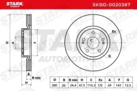 фото thumb №10, 2x stark skbd-0020387 диски гальмівні перед do hyundai i30 fd 280mm