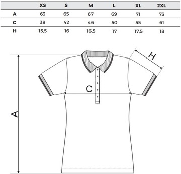 MALFINI URBAN 220 ELEGANCKA STYLOWA damska koszulka polo bluzka XL