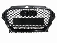 фото thumb №1, Чёрный решётка радиатора решётка радиатора audi a3 8v 2012r-2016r образец rs3 plaster соты