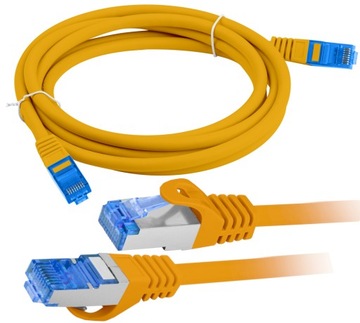 Интернет-кабель Ethernet витой RJ45 LAN Cat 6A SFTP 15 м оранжевый