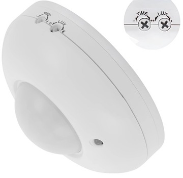 KANLUX PIR LED Датчик движения Потолочный ZONA 1200W 360° Для поверхностного монтажа Белый