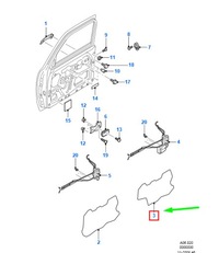 фото thumb №1, Ford ranger mk2 передня частина door ущільнювач пластик foil 1453354 original