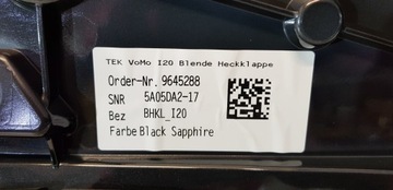 фото thumb №8, Bmw ix i20 2021- накладка крышки задней зад новая