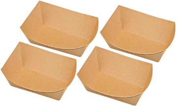 POJEMNIKI PAPIEROWE KRAFT 375ML 25SZT MOCNE WIELORAZOWE FRYTKI HOT DOGI