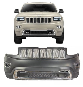 фото thumb №1, Jeep grand cherokee wk2 2014-2016 бампер перед +решётка радиатора хром +противотуманные фары новый