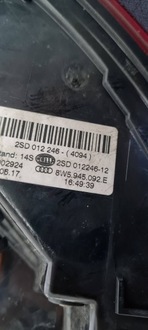 фото thumb №12, A4 b9 8w s4 лампа led права праві зад w крило matrix eu sedan 8w5945092e