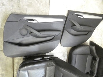 фото thumb №11, Bmw x1 e84 сидіння оббивка шкіряний диван чорна шкіра комплект