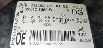 RENAULT SCENIC IV 4 2016- ФОНАРЬ ПЕРЕДНИЙ ПРАВЫЙ 260101685R