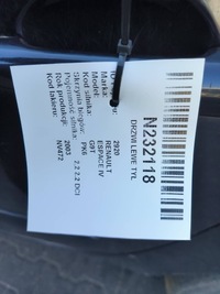 фото thumb №2, Двері ліва задня nv472 renault espace iv