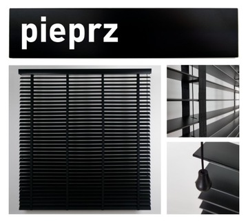 Żaluzje na wymiar CLICKY Flip 50mm Faux Wood PCV 150x120cm
