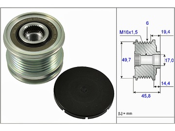 фото thumb №2, Зчеплення генератора ina 535 0168 10