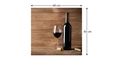 Защитная панель для кухни WINE 60х65см стекло