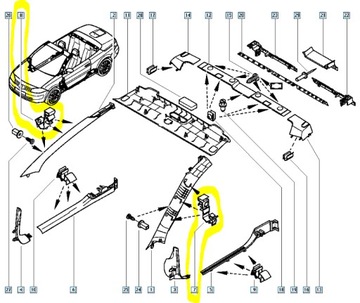 фото thumb №9, Кріплення планки стійка megane ii оригінальний номер 8200153619