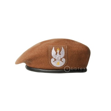 Beret Wojska Obrony Terytorialnej WOT tłoczony brązowy 2018 ROZMIAR 59