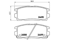 фото thumb №1, Brembo p 10 004 набір гальмівних колодок гальмівних, гальма дискові